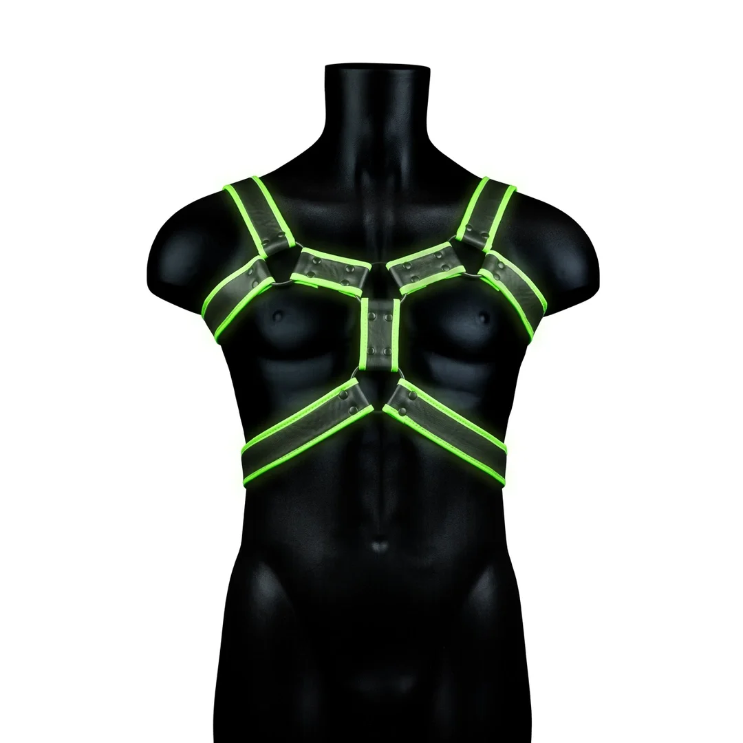 Ouch! Glow in the Dark kamizelka świecąca L/XL, regulowana uprząż — zdjęcie 5