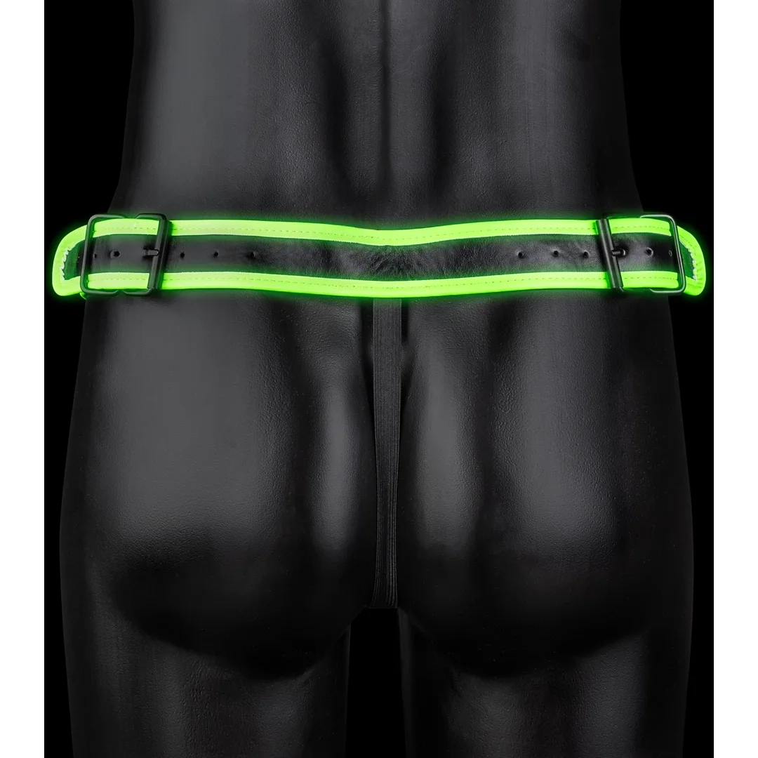 Ouch! Glow in the Dark - majtki z klamrą L/XL, świecące, regulowane — zdjęcie 4