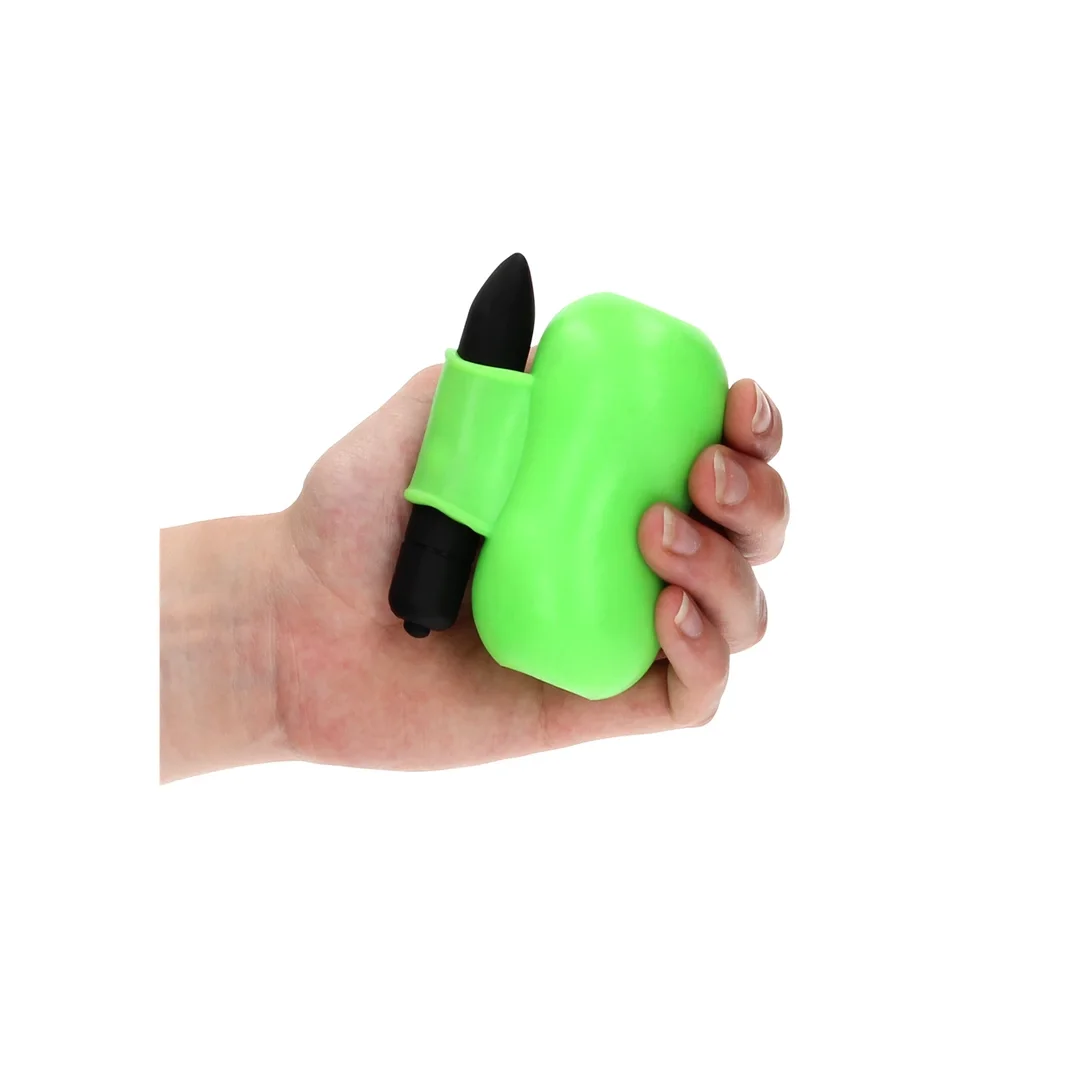 Ouch! Glow in the Dark - model wibrujący, świecący, zielony — zdjęcie 3