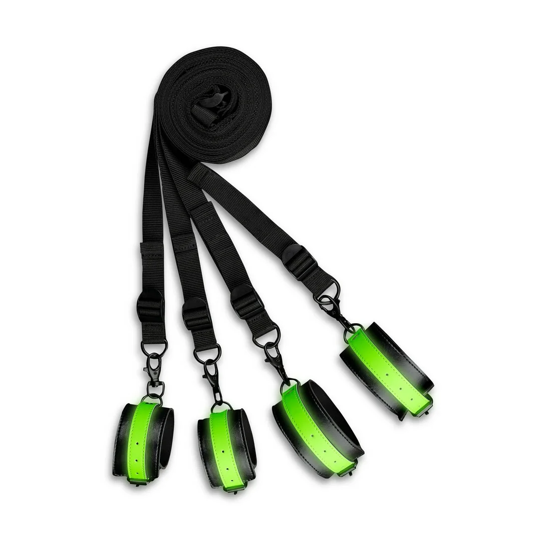 Ouch! Glow in the Dark - zestaw mocowań do łożka fluorescencyjny — zdjęcie 2