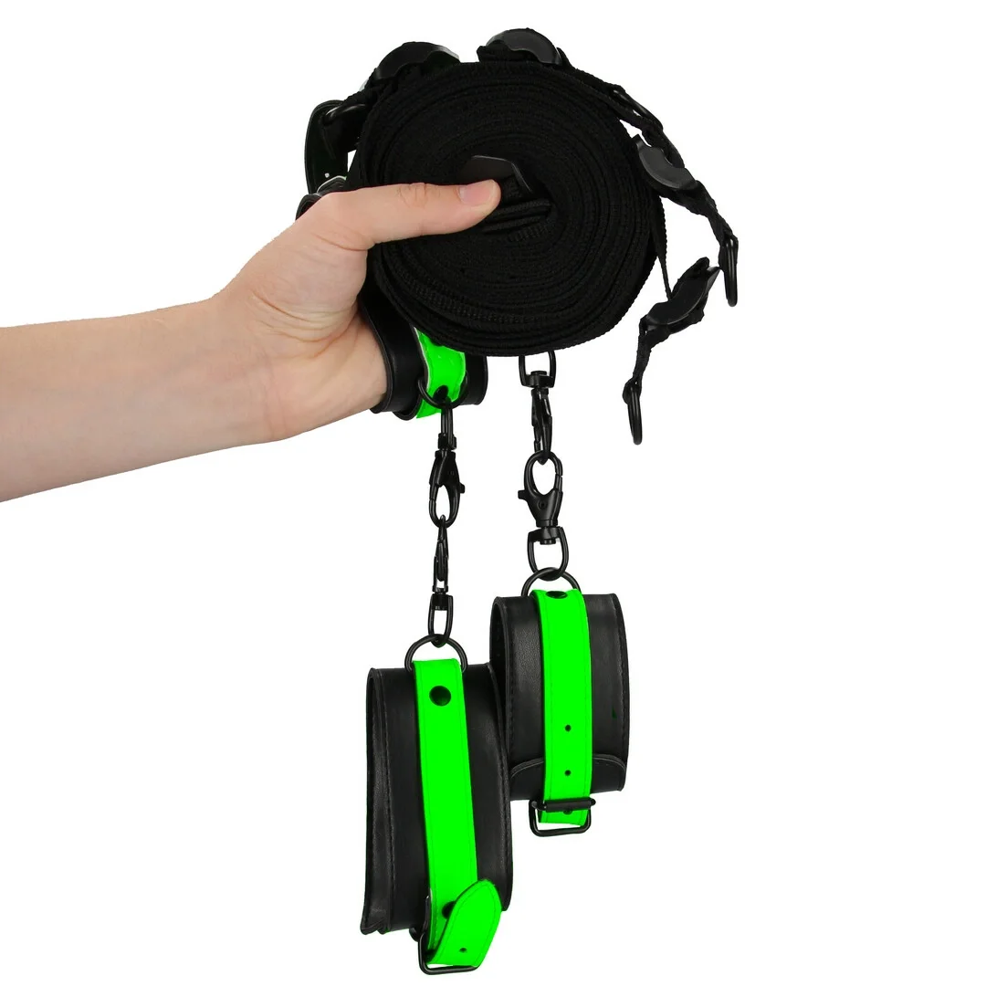 Ouch! Glow in the Dark - zestaw mocowań do łożka fluorescencyjny — zdjęcie 4