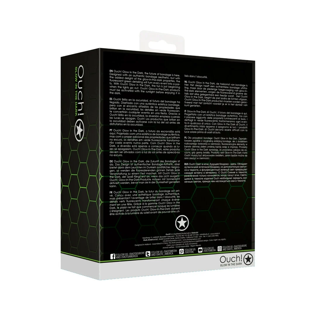 Ouch! Glow in the Dark - zestaw mocowań do łożka fluorescencyjny — zdjęcie 6