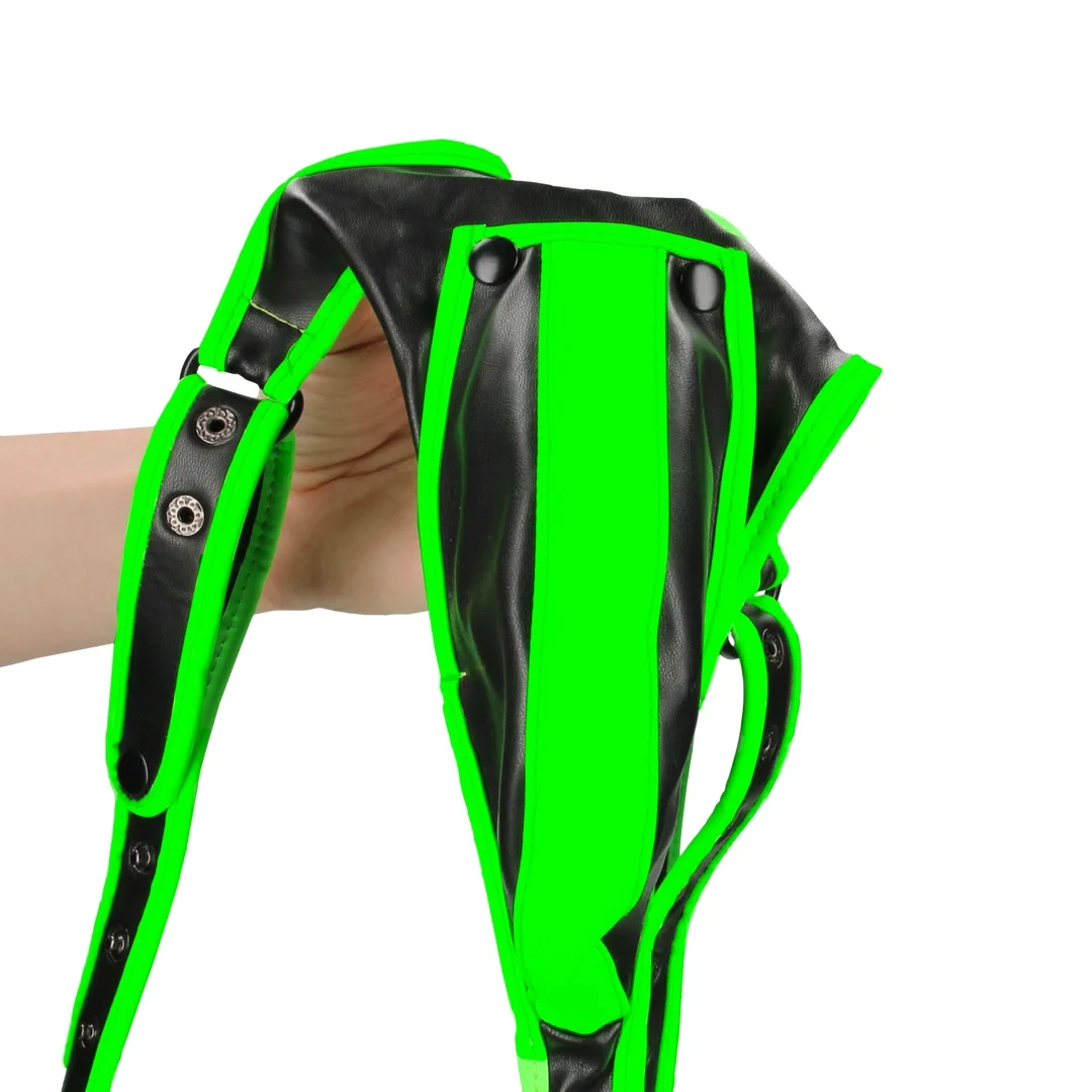 Ouch! Harness Glow in the Dark S/M - uprząż z fluorescencyjnymi detalami — zdjęcie 7