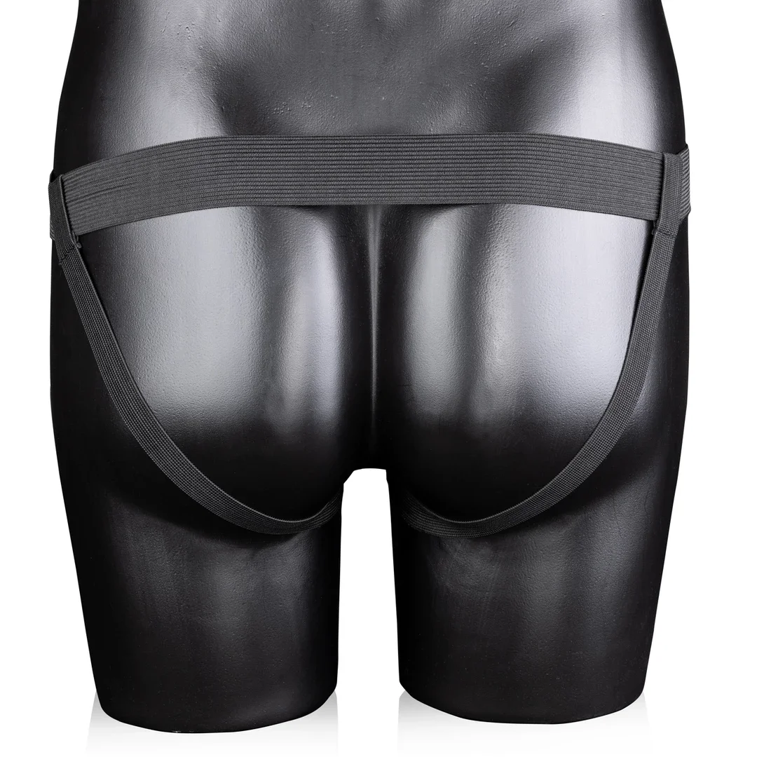 Ouch! Hollow Strap-On Żebrowany model z paskiem 21 cm anatomiczny — zdjęcie 5