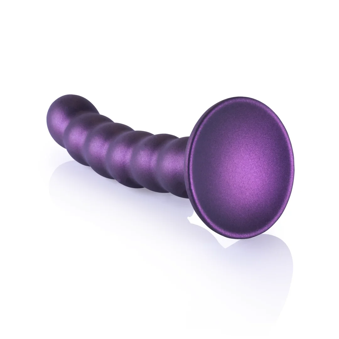 Ouch! silikonowy model koralikowy z przyssawką 13 cm, metaliczny — zdjęcie 5