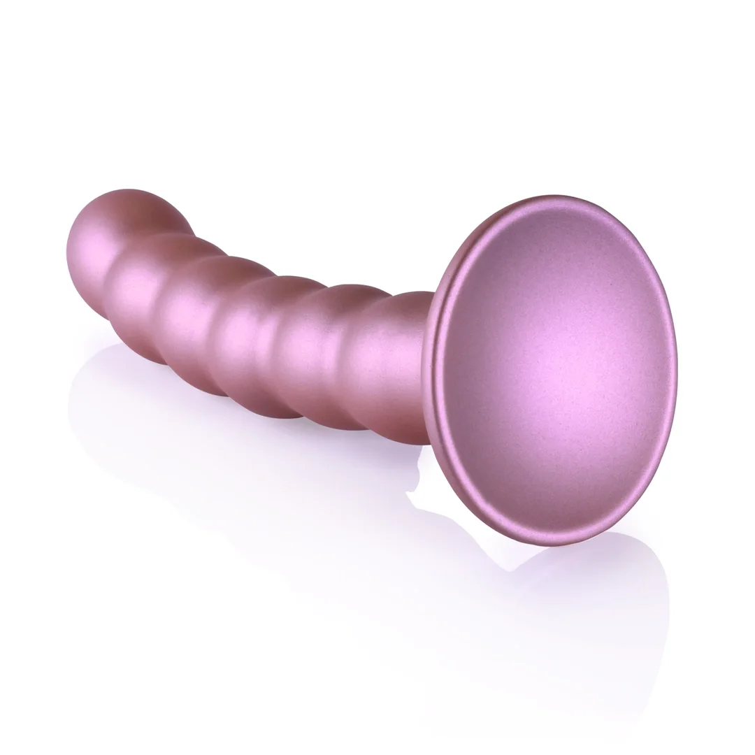Ouch! Silikonowy model koralikowy z przyssawką 13 cm metaliczny — zdjęcie 5