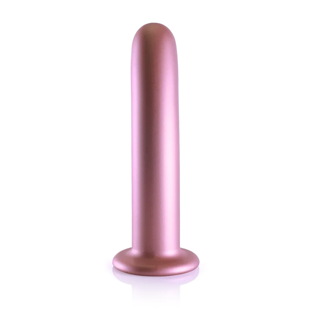 Ouch! Smooth Silicone 17 cm - anatomiczny model z przyssawką, metaliczny — zdjęcie 4
