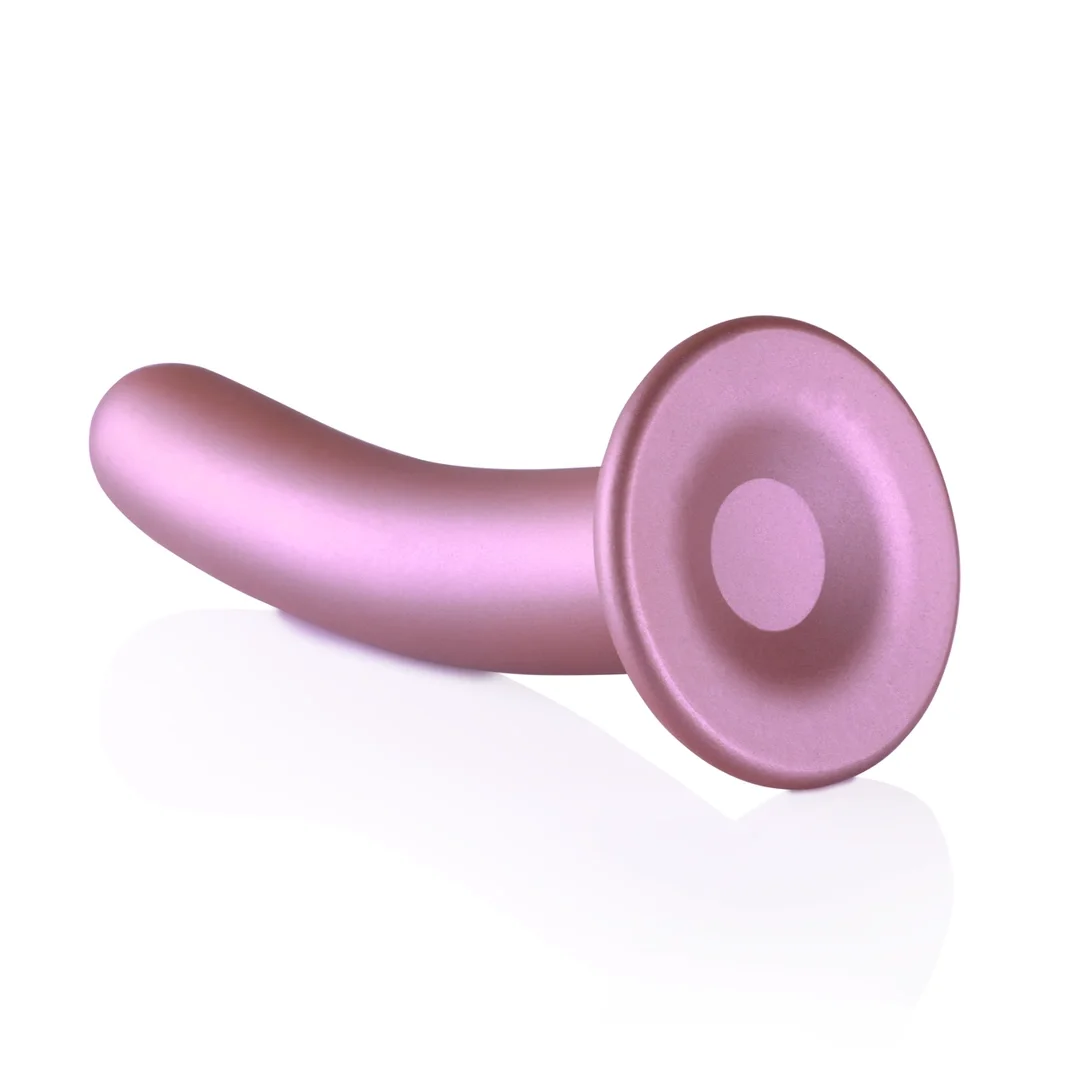 Ouch! Smooth Silicone 17 cm - anatomiczny model z przyssawką, metaliczny — zdjęcie 5