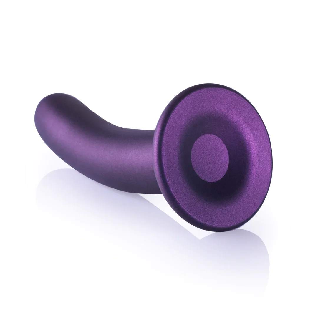 Ouch! Smooth Silicone Model 17 cm z przyssawką, metaliczny kolor — zdjęcie 5
