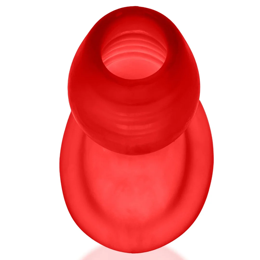 Oxballs Glowhole-2 Plug LED Morph Duży, Silikon TPR, Czerwony — zdjęcie 5