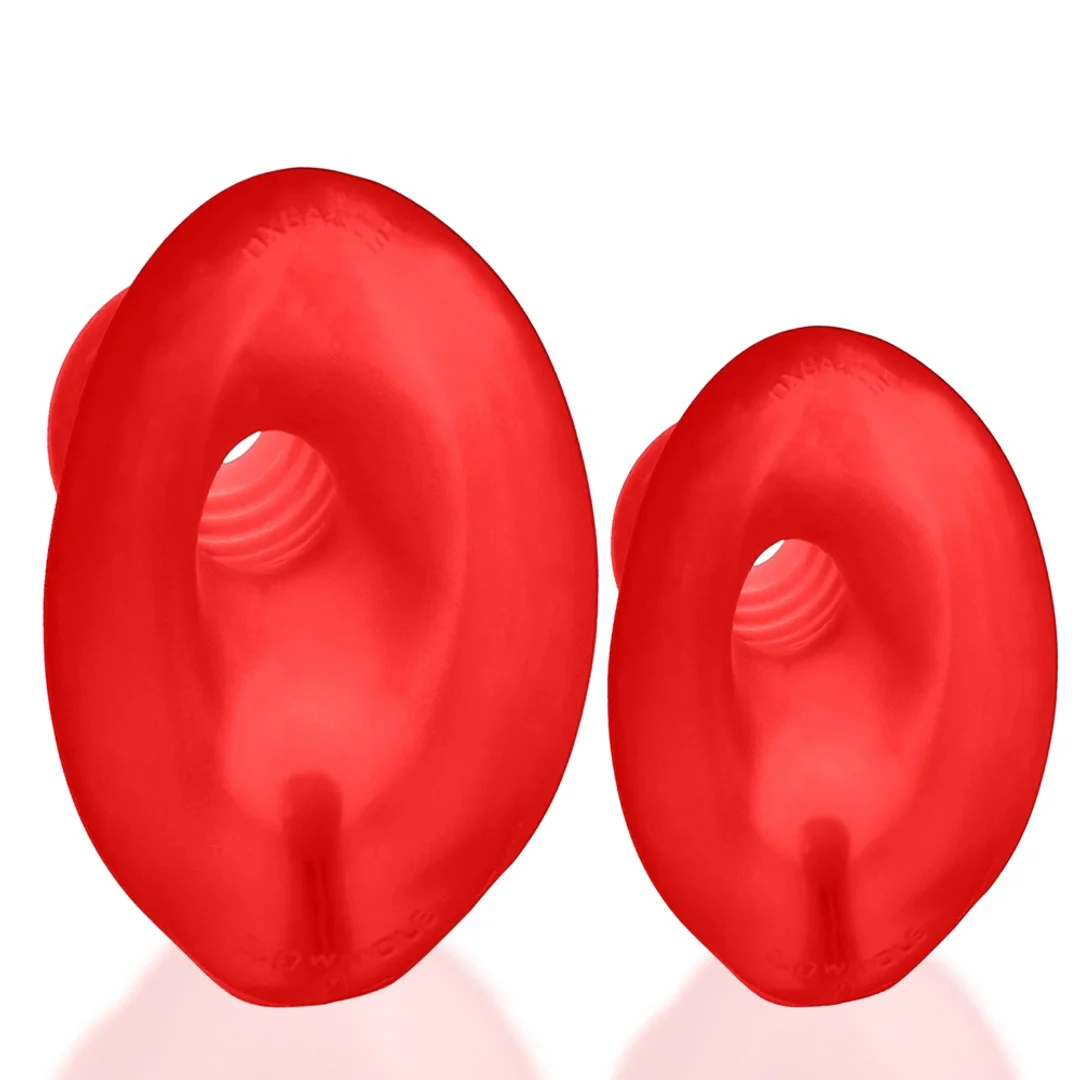 Oxballs Glowhole-2 Plug LED Morph Duży, Silikon TPR, Czerwony — zdjęcie 8
