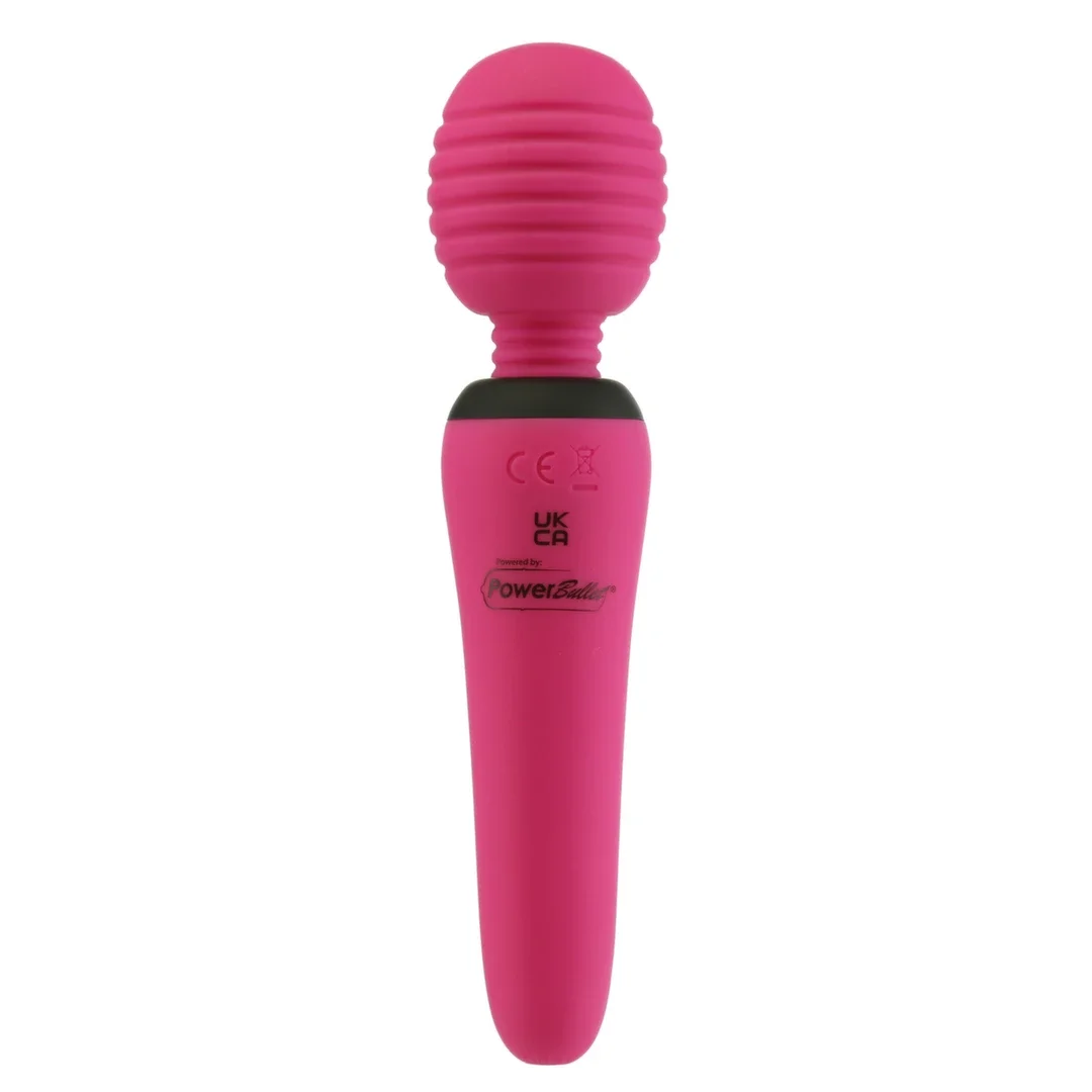 PalmPower Groove Mini Wand Masażer Ręczny Fuchsia 15,2 cm USB — zdjęcie 2