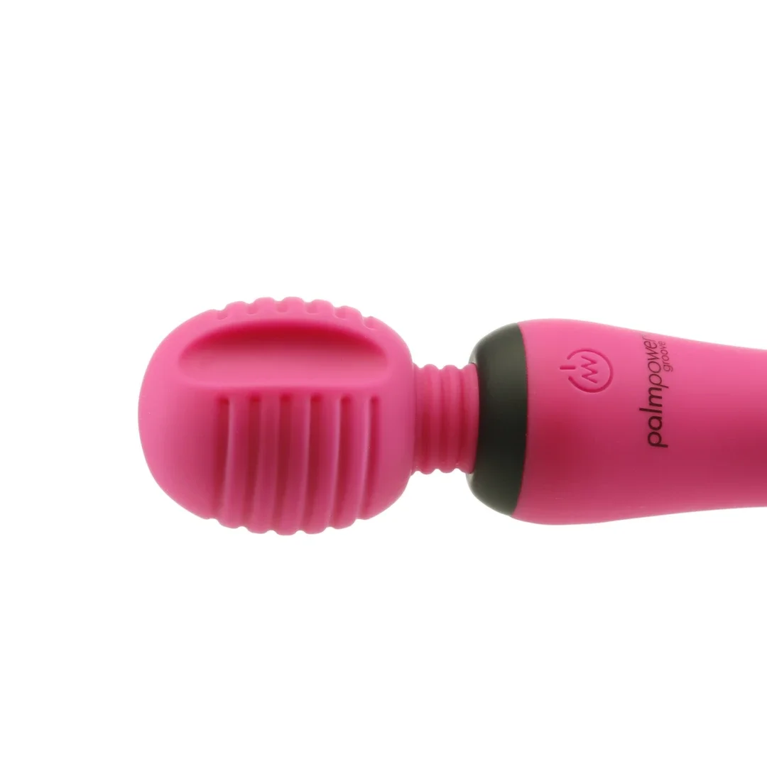 PalmPower Groove Mini Wand Masażer Ręczny Fuchsia 15,2 cm USB — zdjęcie 4