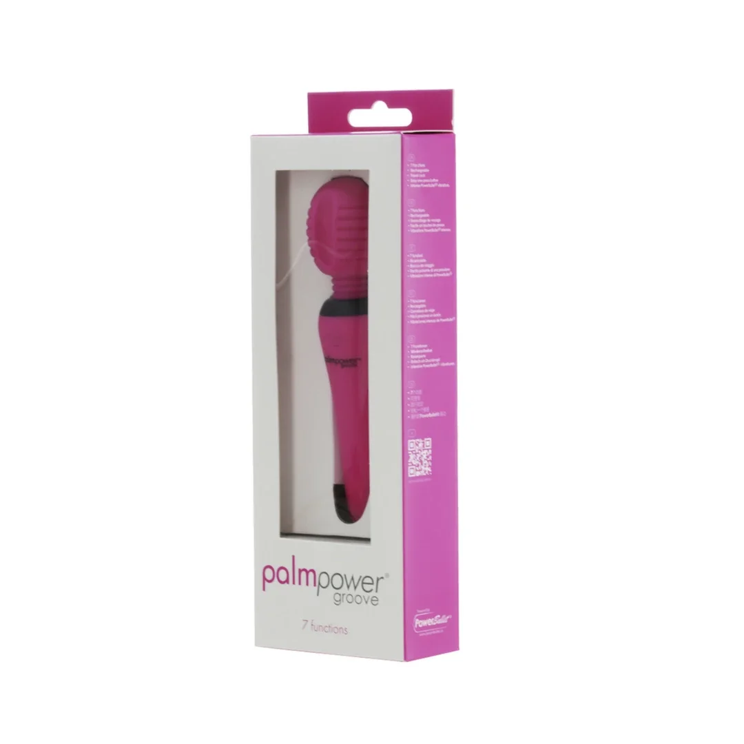 PalmPower Groove Mini Wand Masażer Ręczny Fuchsia 15,2 cm USB — zdjęcie 7