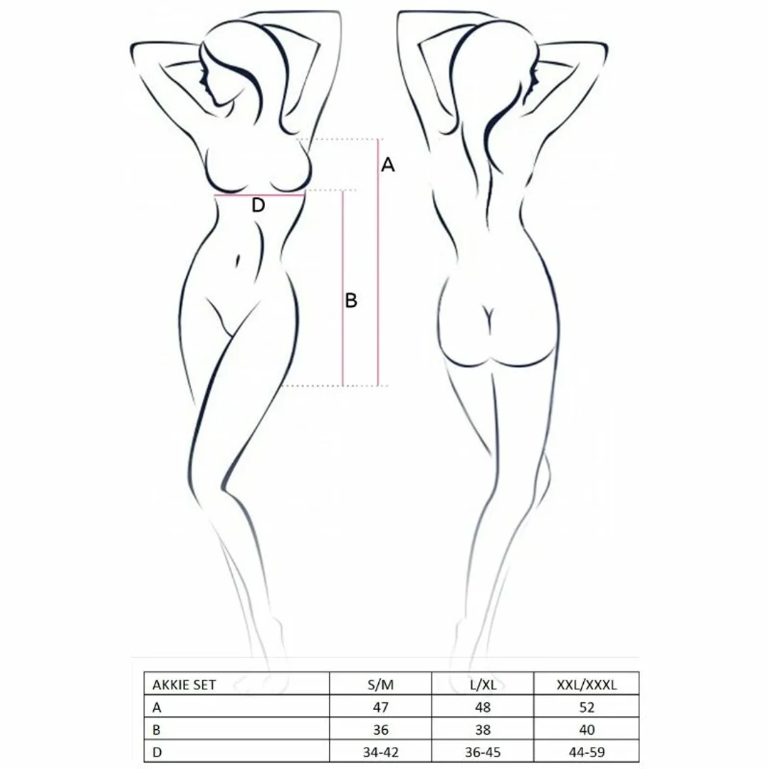 Passion Akkie Kostium Pielęgniarki S/M - Zestaw Bielizny z Czapeczką — zdjęcie 2