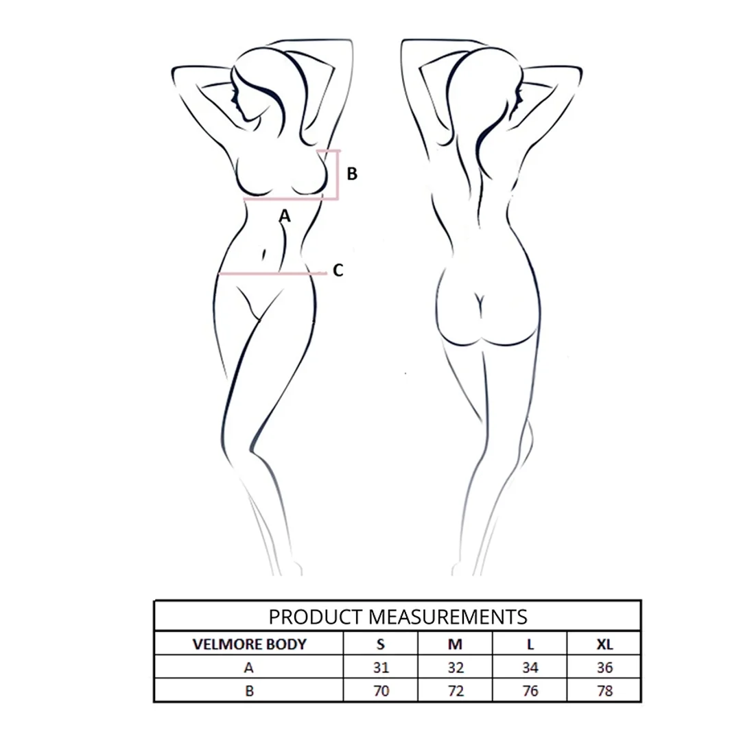 Passion Body Velmore Violet L/XL - koronkowe, welurowe wykończenie — zdjęcie 4