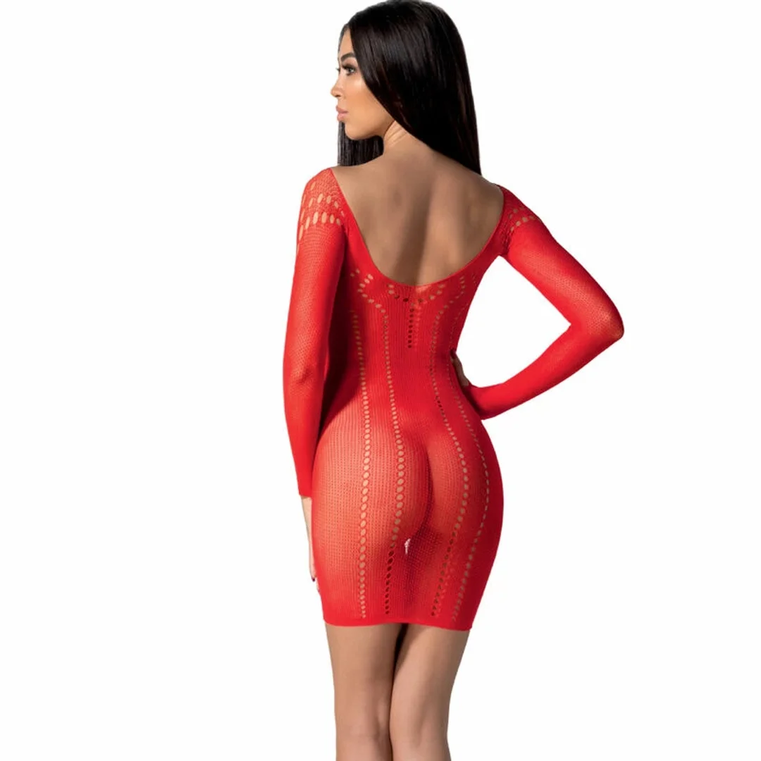 Passion BS101 Czerwony Bodystocking Jednoczęściowy Uniwersalny — zdjęcie 2