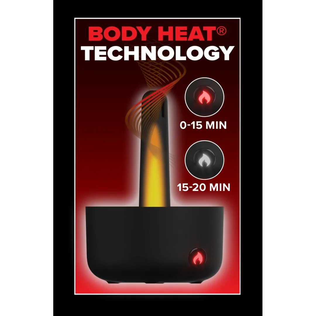 PDX Elite Milk Me Hotter Black - automatyczna maszyna intymna z funkcją podgrzewania — zdjęcie 7
