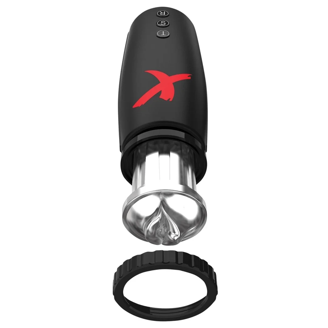PDX Elite Moto Bator - Automatyczna maszyna intymna z funkcją ssania i wstrząsow, 22,7 cm — zdjęcie 4