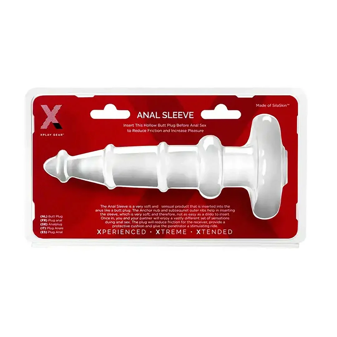 Perfect Fit XPlay Gear Anal Sleeve Plug 18 cm - system z kotwicą, czarny — zdjęcie 5