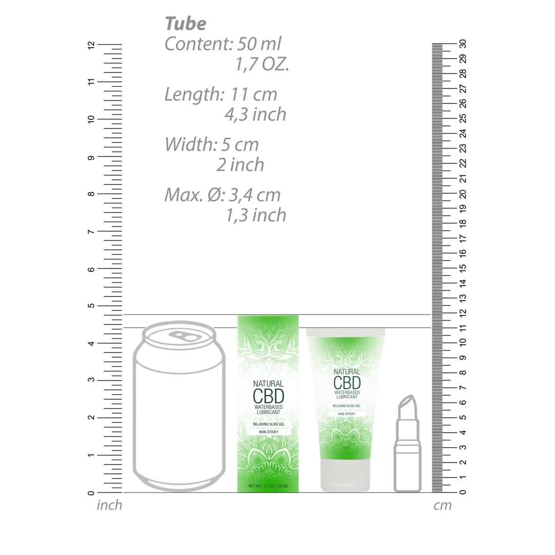 Pharmquests Shots Naturalny lubrykant wodny CBD 50ml, hipoalergiczny — zdjęcie 4