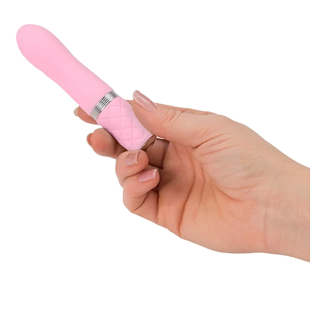 Pillow Talk Flirty Pink - bezprzewodowy masażer silikonowy, kompaktowy — zdjęcie 2