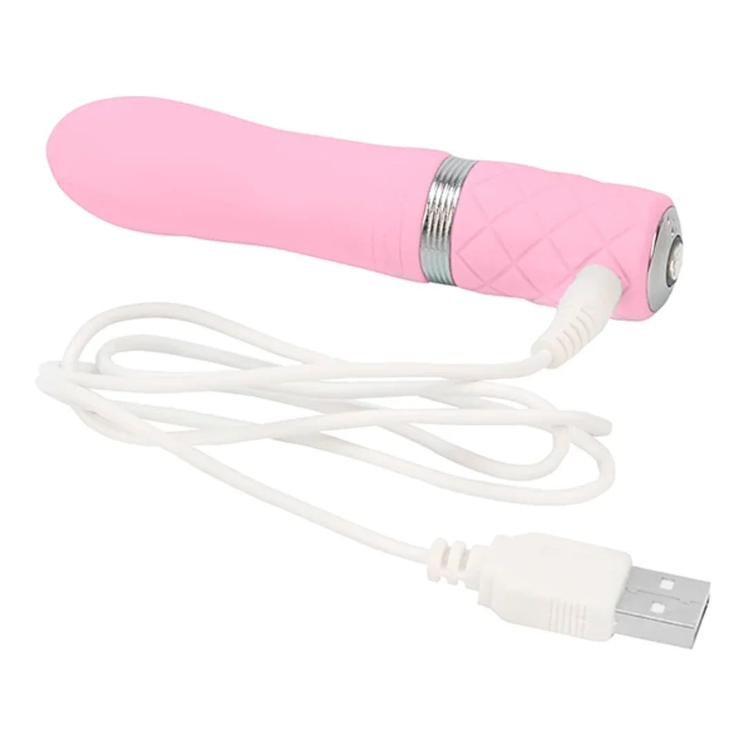 Pillow Talk Flirty Pink - bezprzewodowy masażer silikonowy, kompaktowy — zdjęcie 3