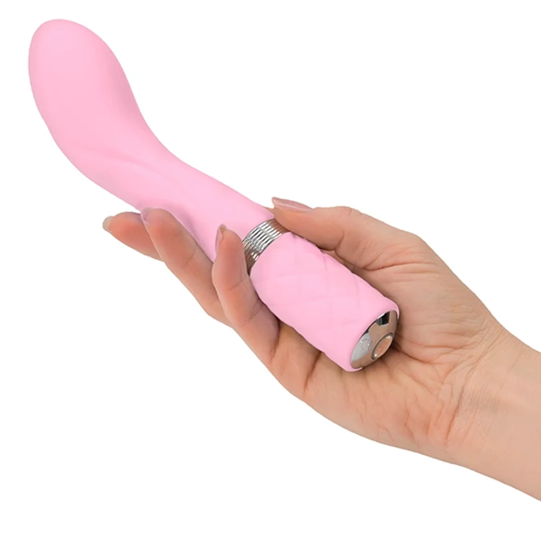 Pillow Talk Sassy Pink - silikonowy model intymny USB, rożowy — zdjęcie 2
