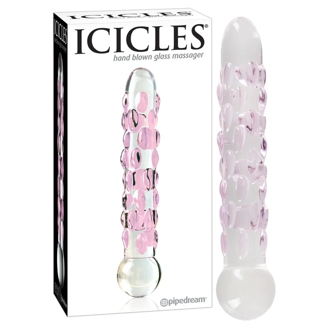 Pipedream Icicles model 24 szklany masażer z wypustkami 17,8 cm — zdjęcie 5