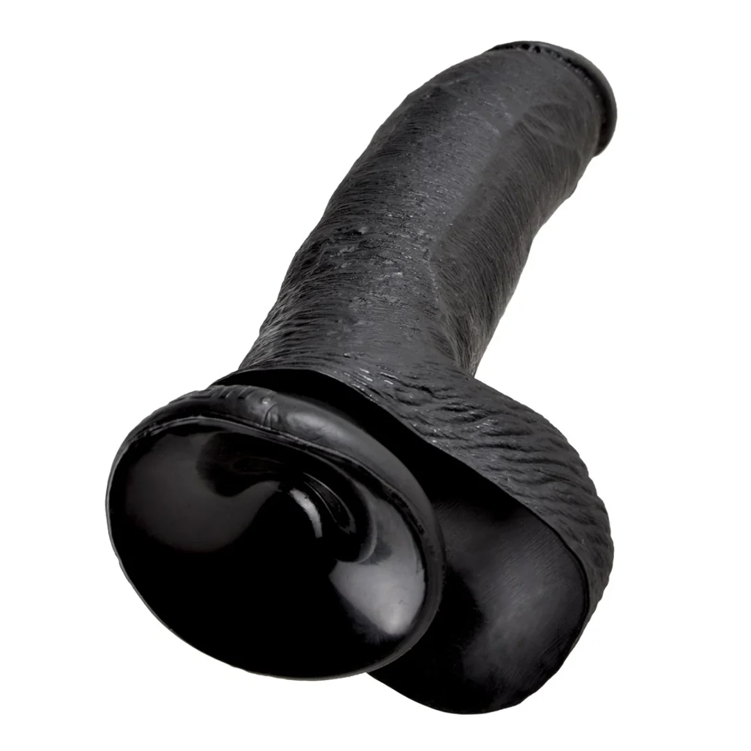 Pipedream King Cock 23 cm czarny - anatomiczny model z przyssawką — zdjęcie 5