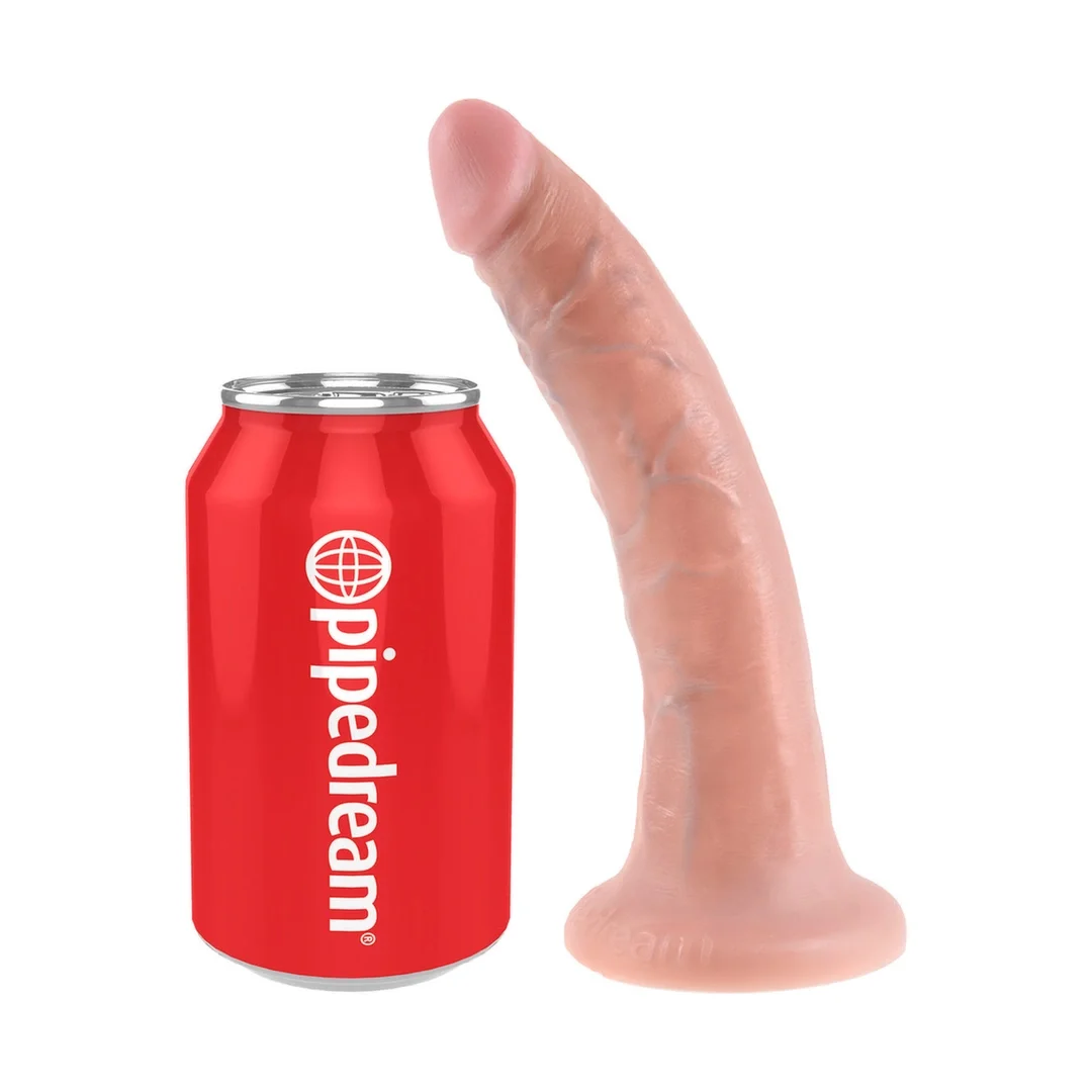Pipedream King Cock 7 Inch Flesh - model z przyssawką, długość 17,8 cm — zdjęcie 5