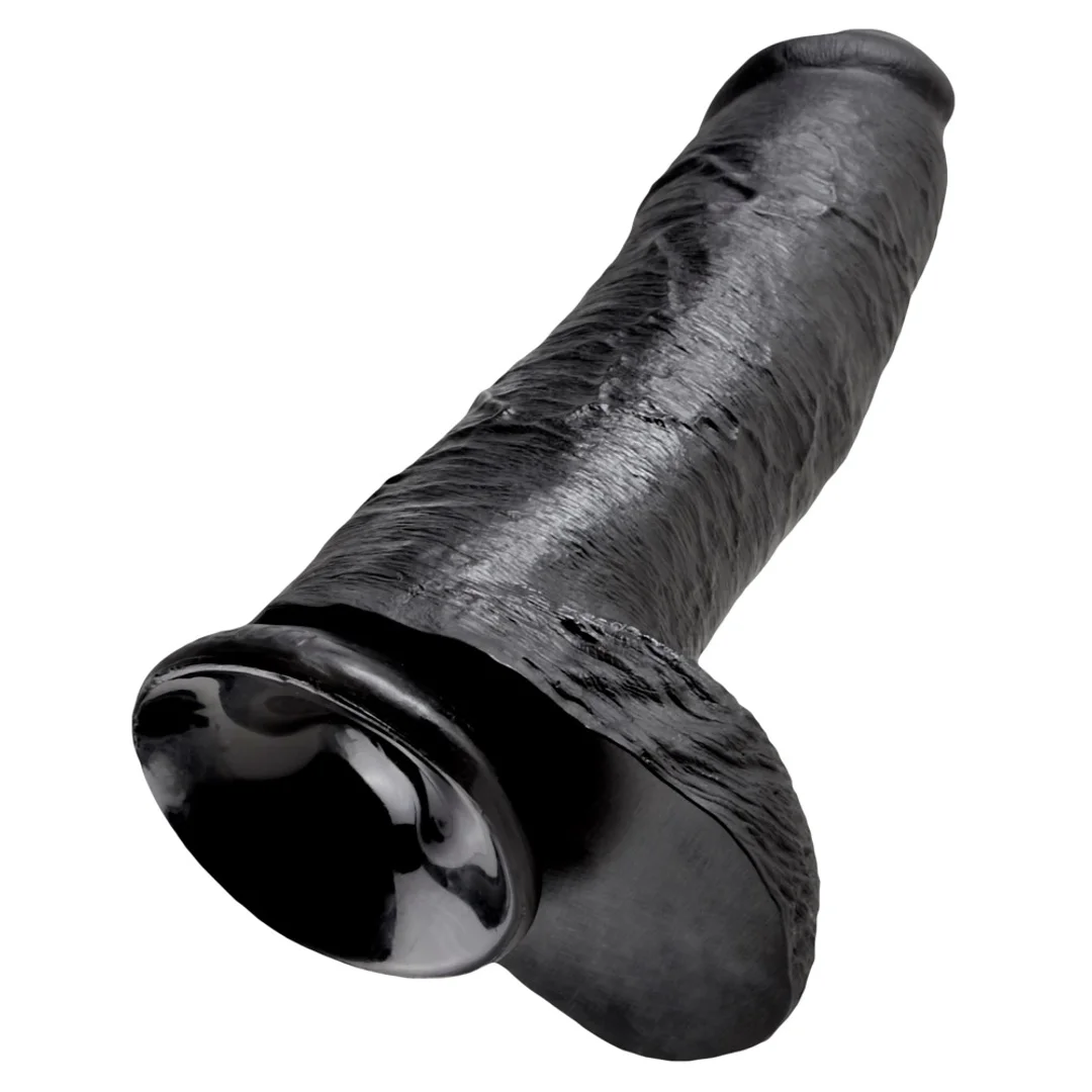 Pipedream King Cock Czarny model z jądrami 30 cm przyssawka PVC — zdjęcie 5