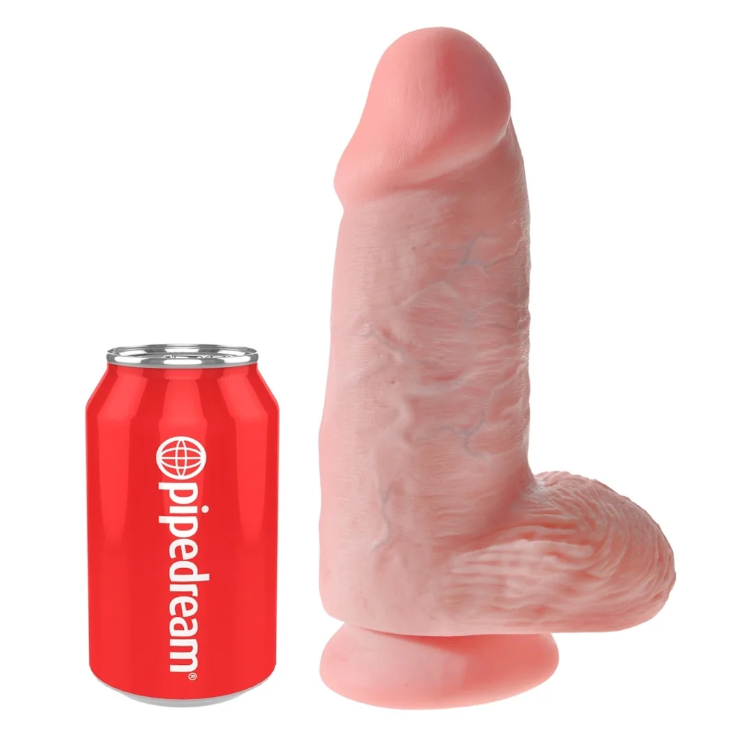 Pipedream King Cock Model 23 cm Jasny - Gruby z Przyssawką PVC — zdjęcie 2