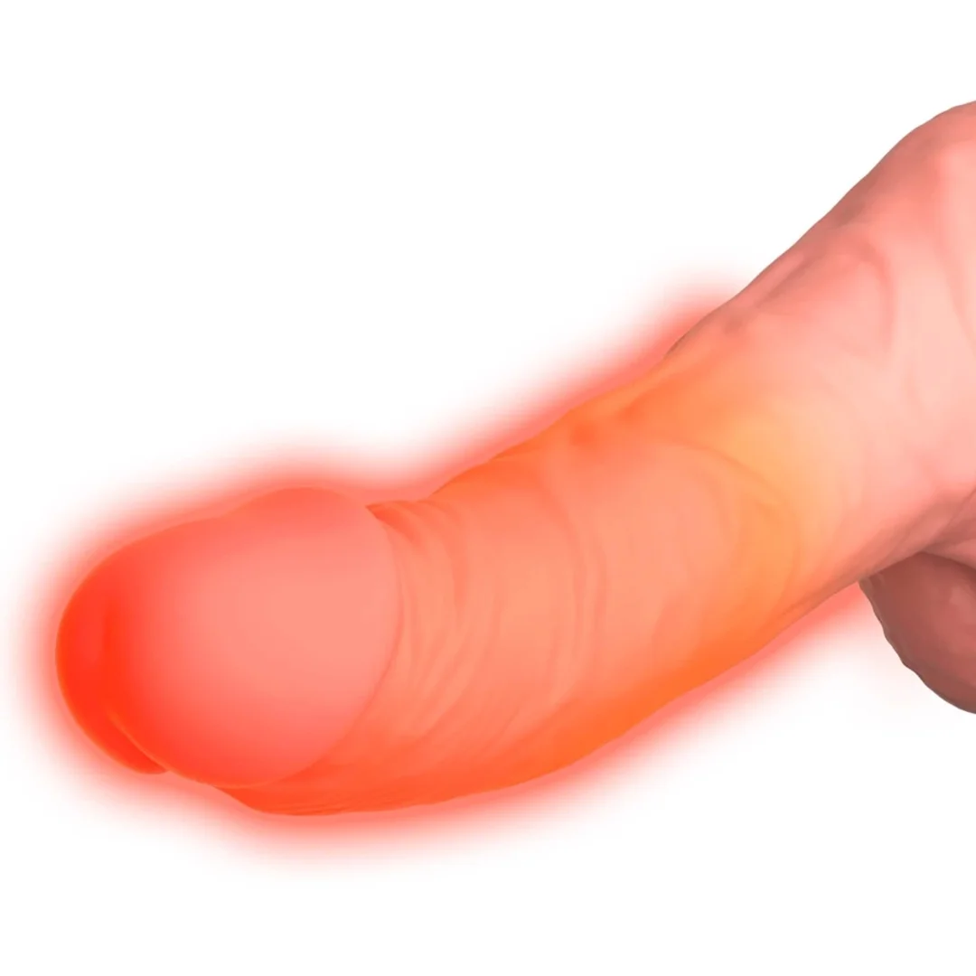 Pipedream King Cock Plus 17 cm Jasny - Model z funkcją ciepła i dynamiczną pracą — zdjęcie 7