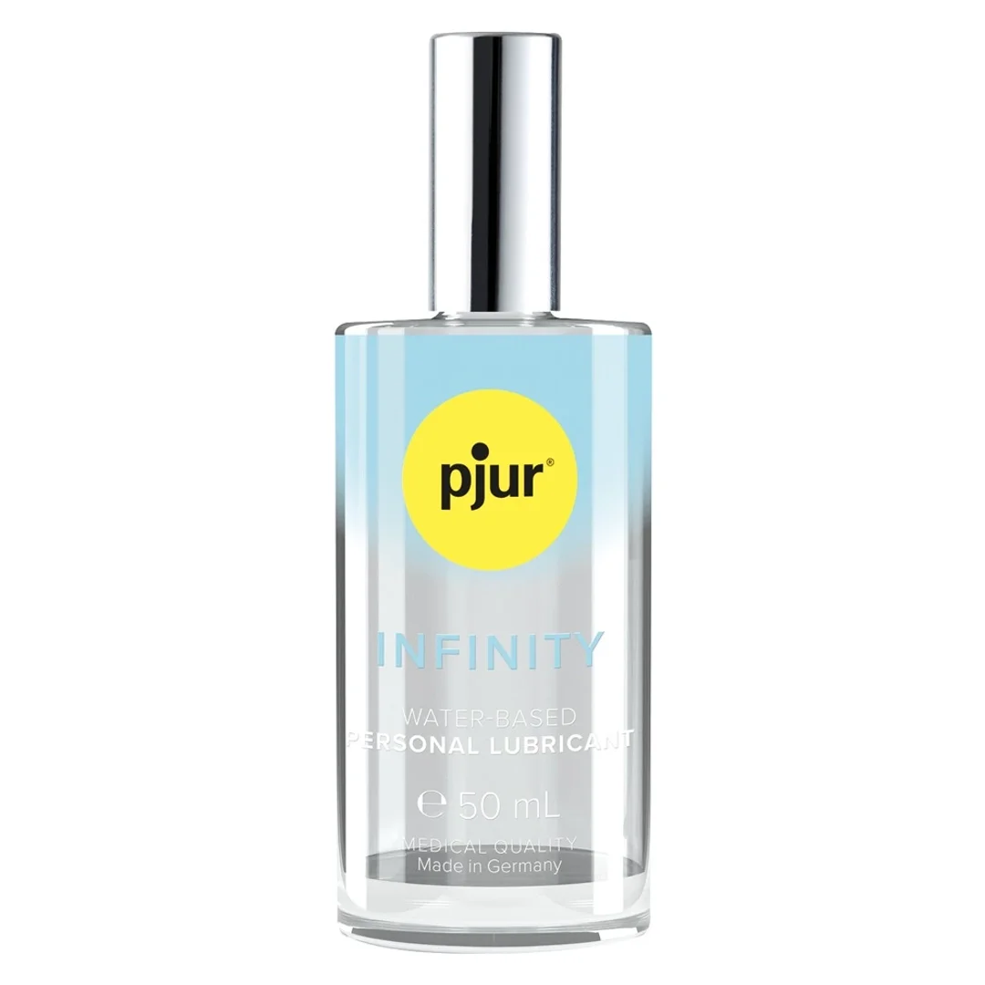 Pjur INFINITY żel intymny na bazie wody 50ml, szklana butelka z pompką — zdjęcie 2