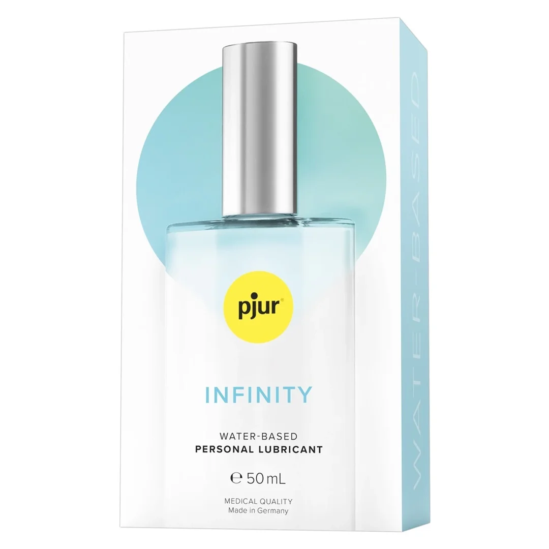 Pjur INFINITY żel intymny na bazie wody 50ml, szklana butelka z pompką — zdjęcie 3