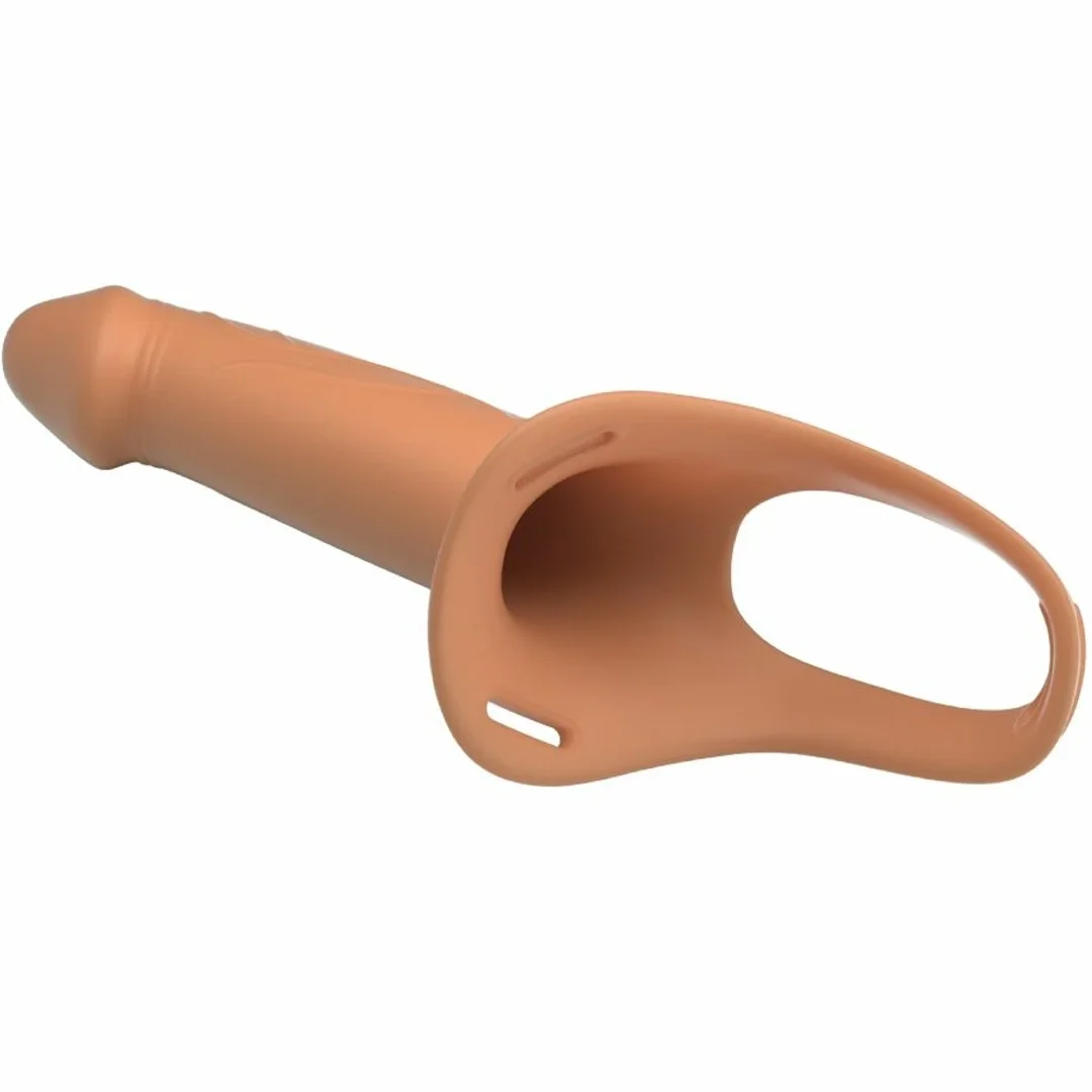Pretty Love Landon Light-Skin - Wibrujący system intymny z paskami, 18 cm — zdjęcie 5