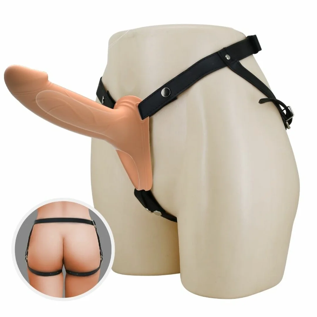 Pretty Love Landon Light-Skin - Wibrujący system intymny z paskami, 18 cm — zdjęcie 7