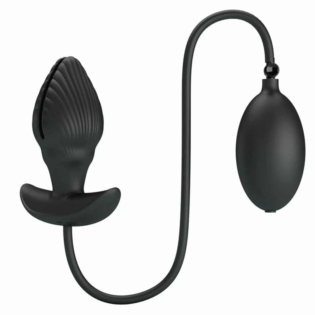 Pretty Love Model Inflatable - Anatomiczna wtyczka z funkcją powiększania, czarna — zdjęcie 2