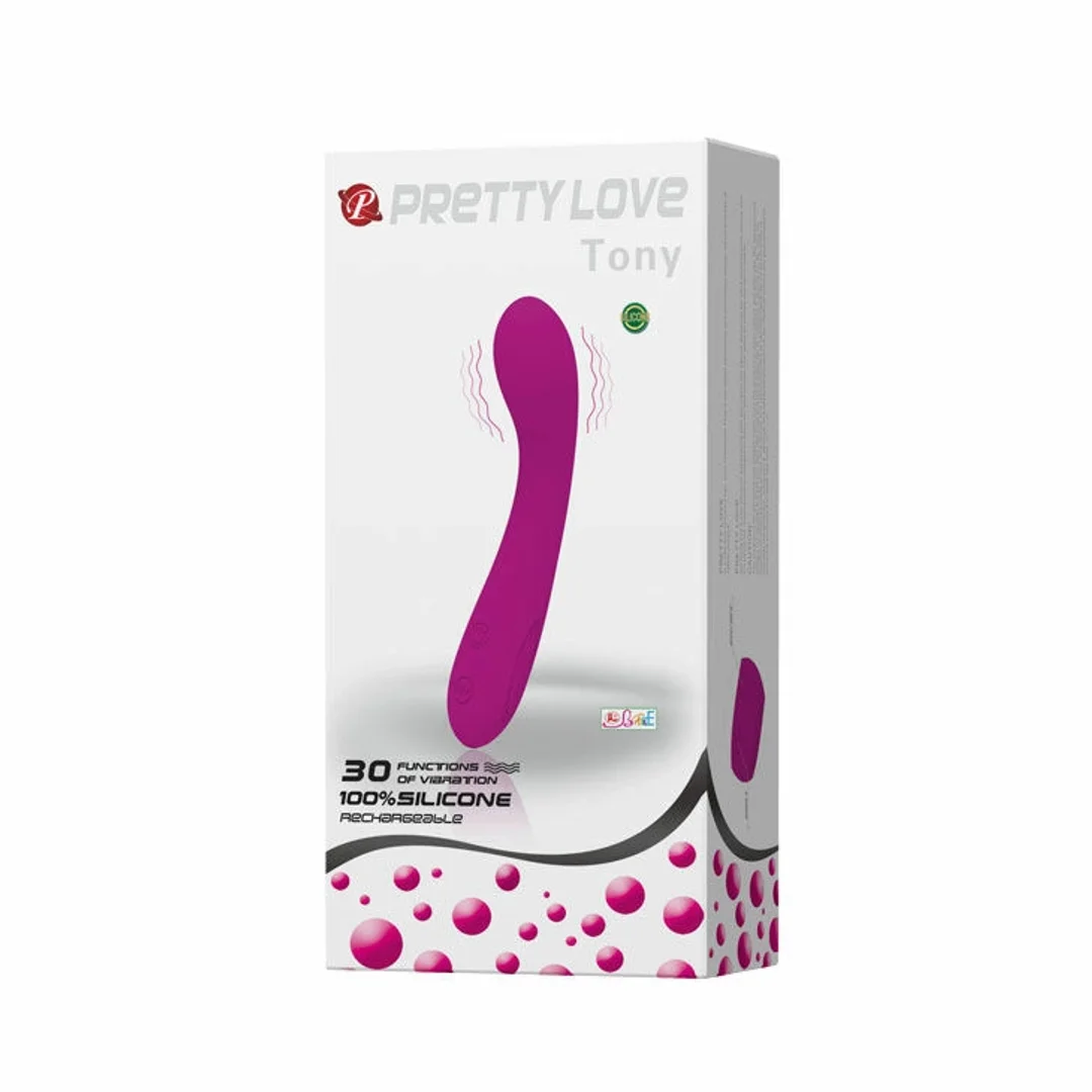 Pretty Love Tony Lilac - masażer silikonowy 30 trybow, podwojny silnik — zdjęcie 9