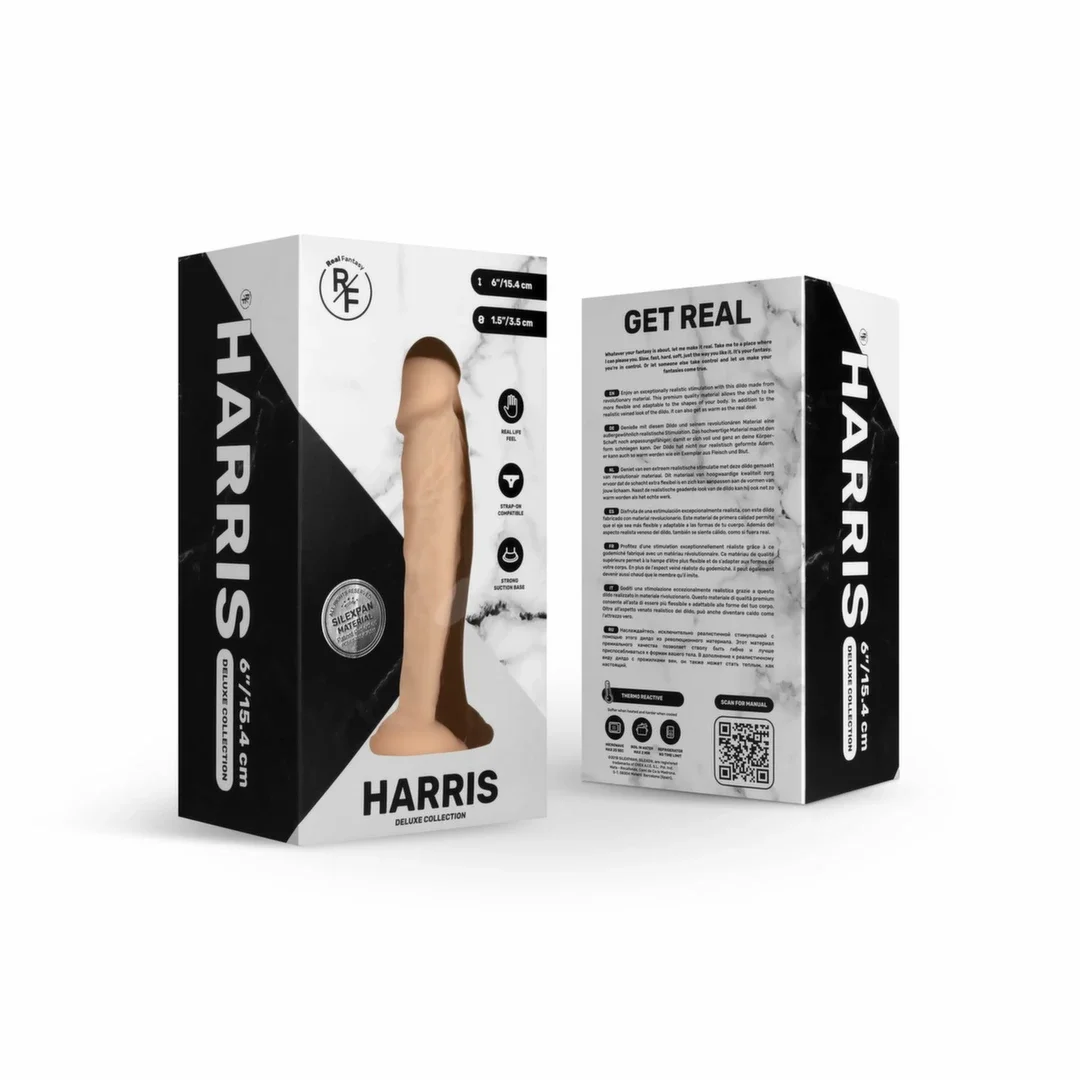 Real Fantasy Deluxe Harris 15 cm - model anatomiczny z ultra miękką powłoką — zdjęcie 2