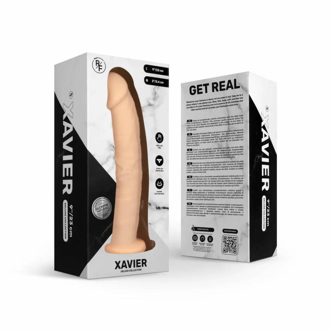 Real Fantasy Deluxe Xavier 23 cm - Model anatomiczny z przyssawką, Silexpan — zdjęcie 2