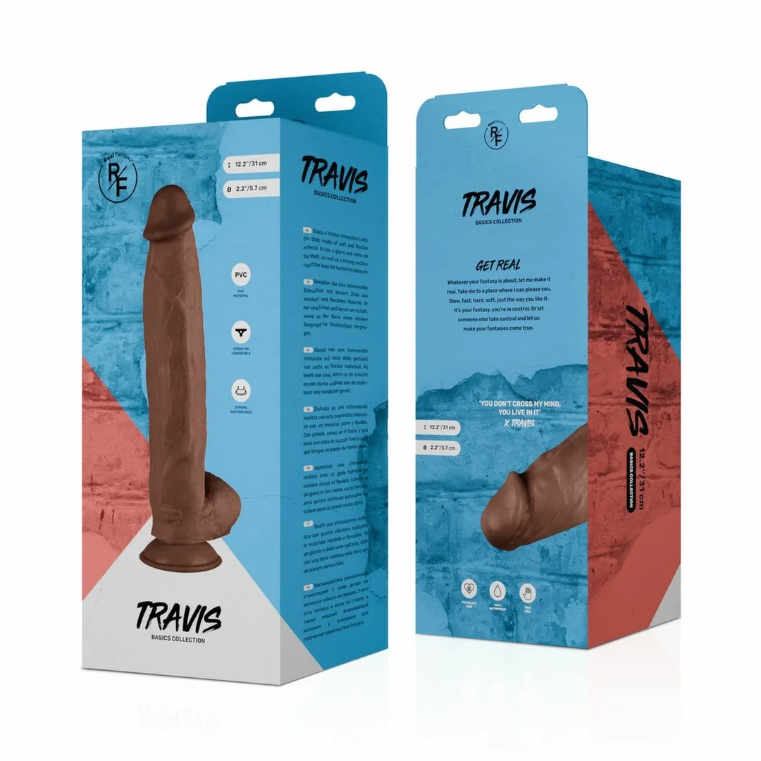 Real Fantasy Travis model anatomiczny z przyssawką 31 cm PVC — zdjęcie 6