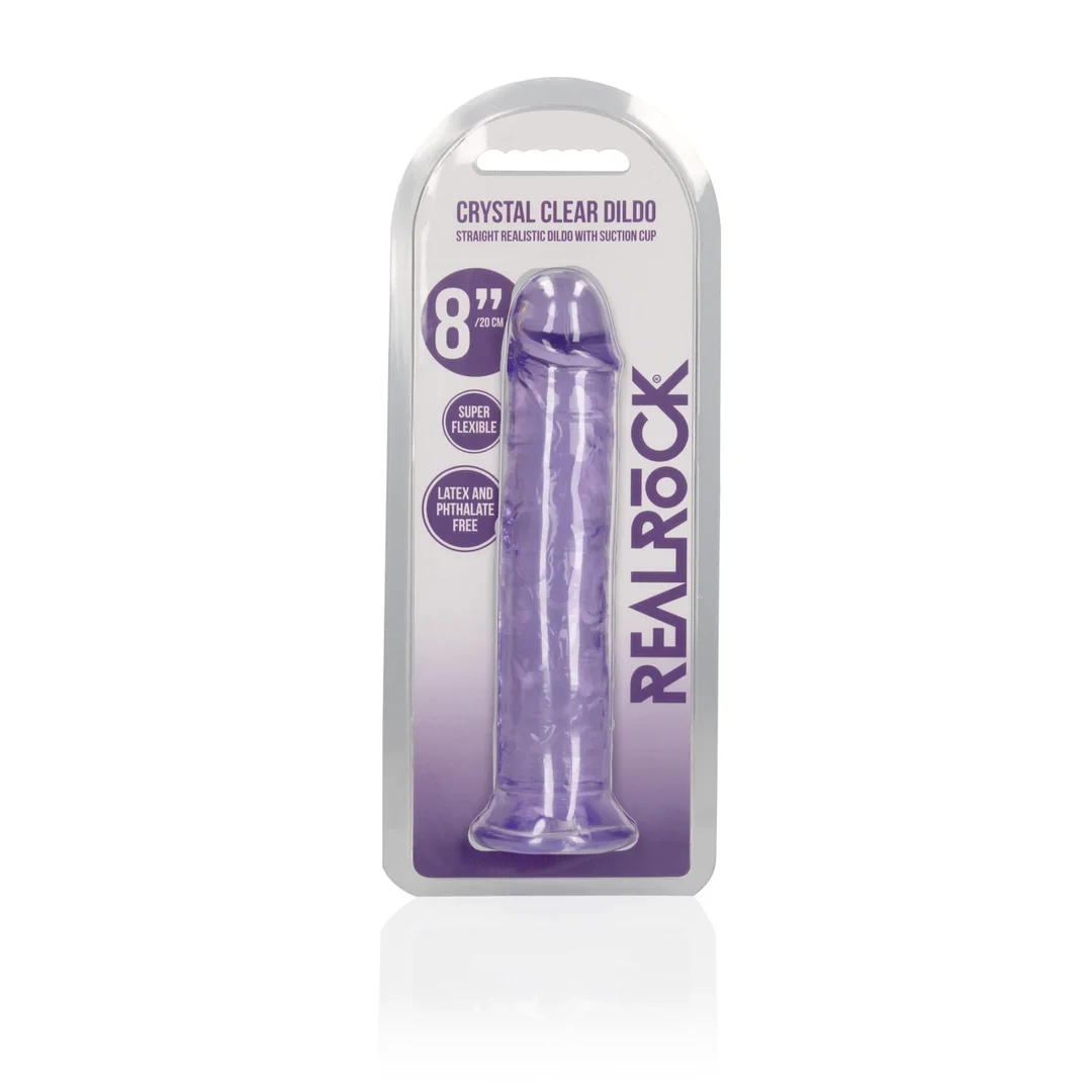 RealRock Crystal Clear model 20 cm - anatomiczny model z przyssawką — zdjęcie 2