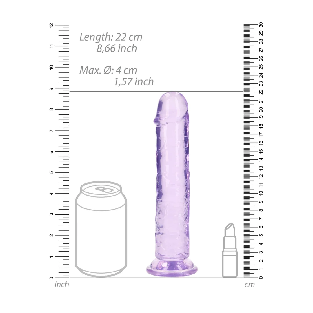 RealRock Crystal Clear model 20 cm - anatomiczny model z przyssawką — zdjęcie 9
