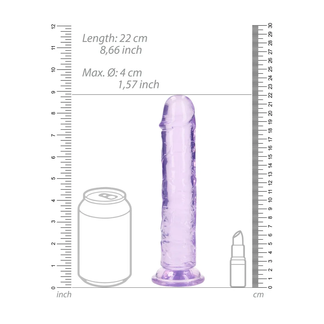 RealRock Crystal Clear model 20 cm - anatomiczny model z przyssawką — zdjęcie 12