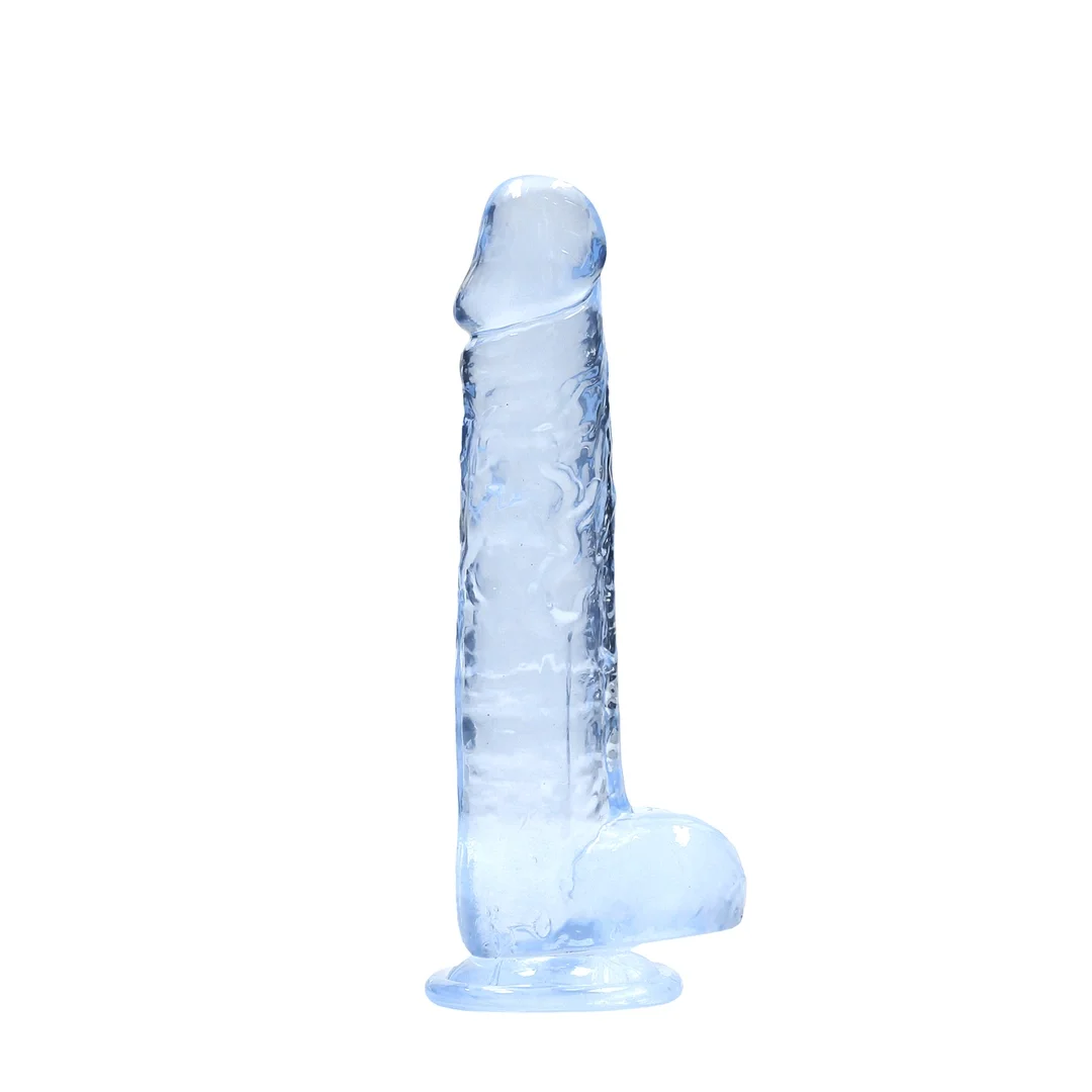 RealRock Crystal Clear model z przyssawką 21 cm przezroczysty — zdjęcie 3