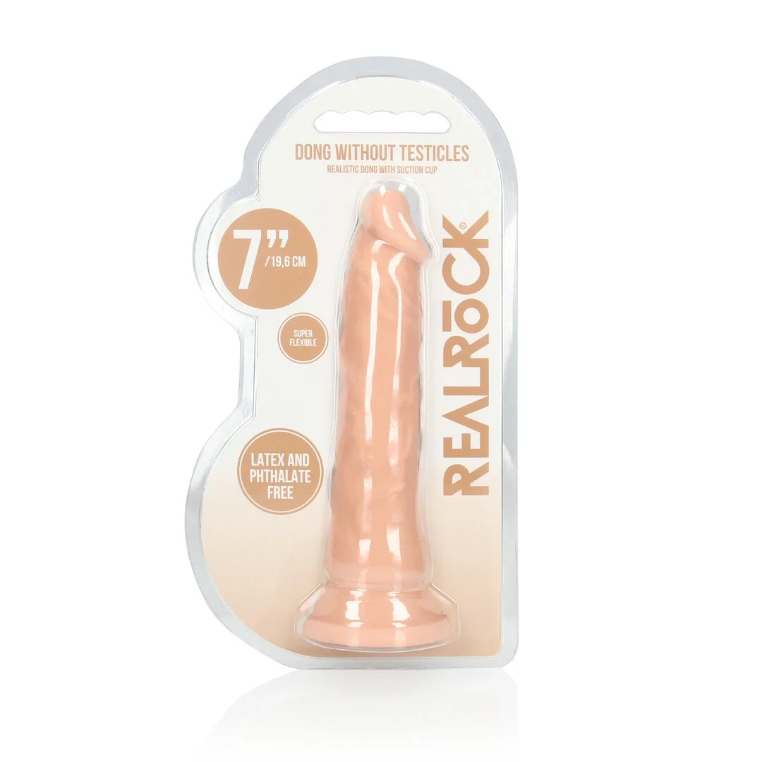 RealRock Model 17 cm - anatomiczny kształt, powierzchnia z teksturą żył — zdjęcie 3