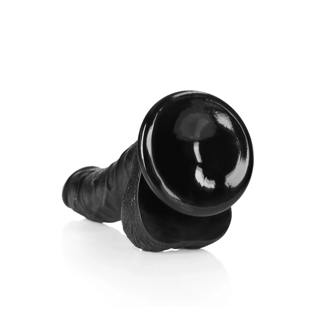 RealRock Zakrzywiony model intymny z przyssawką i detalami 18 cm — zdjęcie 9