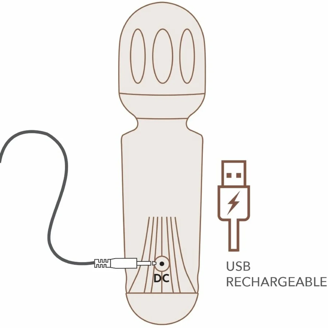 Rocks-Off Azalia Mini Rożdżka Wibracyjna 16 Trybow, Czerwona, USB, 11,5 cm — zdjęcie 5